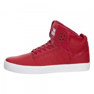 Supra Atom Men's Skate Shoes Red | PDO-685241
