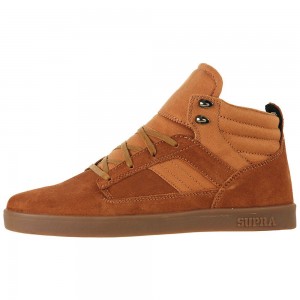 Supra Bandit Mid Men's Skate Shoes Brown | TFY-281506