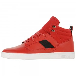 Supra Bandit Mid Women's Skate Shoes Red | CES-253601