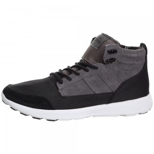 Supra Bandito Men's Sneakers Grey Black | OBN-362798